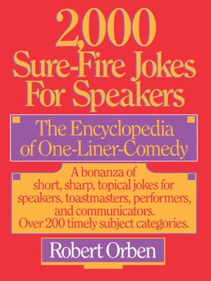 2,000 Sure-Fire Jokes for Speakers - ebook